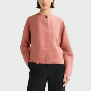 Lightweight autumn pink loose women's jacket