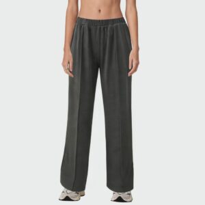 Straight elastic waist women's casual pants