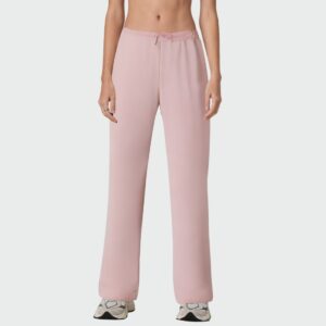 Pink breathable and soft women's casual pants