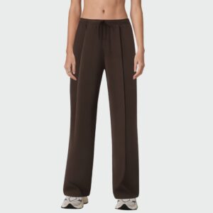 Brown vintage high waist women's pants
