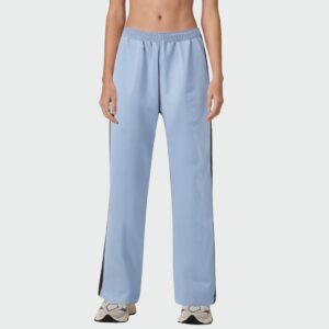 Fashion side stripe breathable women's pants