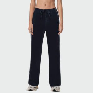 Autumn side stripe high waist women's jeans