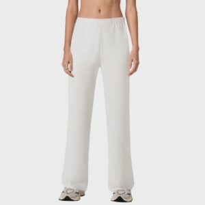 White high-elastic women's casual pants