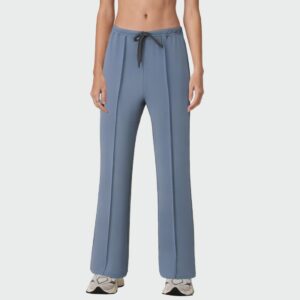 Blue fashionable women's flared pants