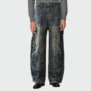High quality vintage washed men's jeans