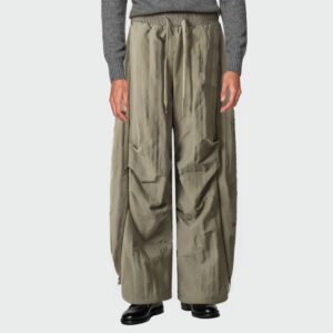 Fashionable patchwork loose men's nylon trousers