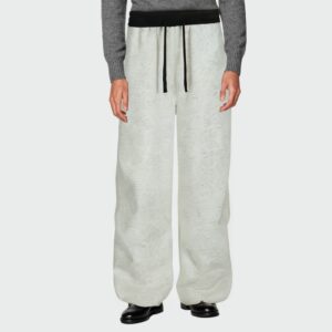 Contrast color straight-leg men's casual trousers