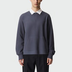 Autumn fashion lapel men's long sleeve top